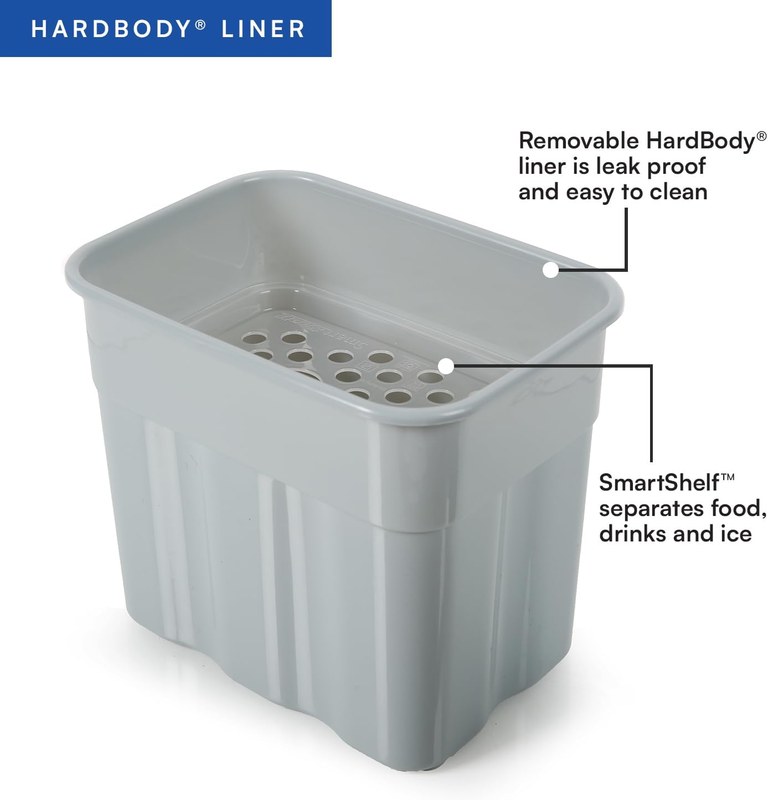 Deep Freeze Zipperless Hardbody Cooler with Insulation & SmartShelf8