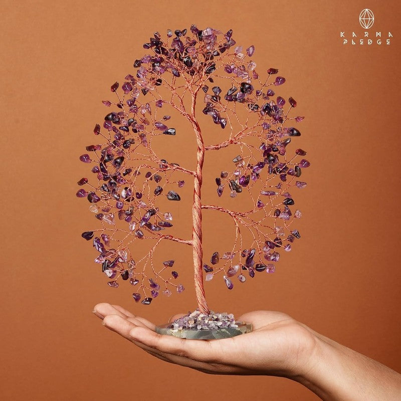 Amethyst Chakra Crystal Tree Feng Shui Decor Positive Energy Good Luck Gift6