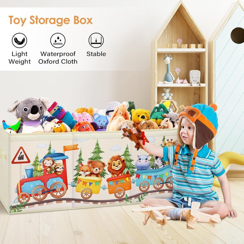 Large Toy Box Chest Collapsible Oxford Storage Box Kids Organizer with Lid4