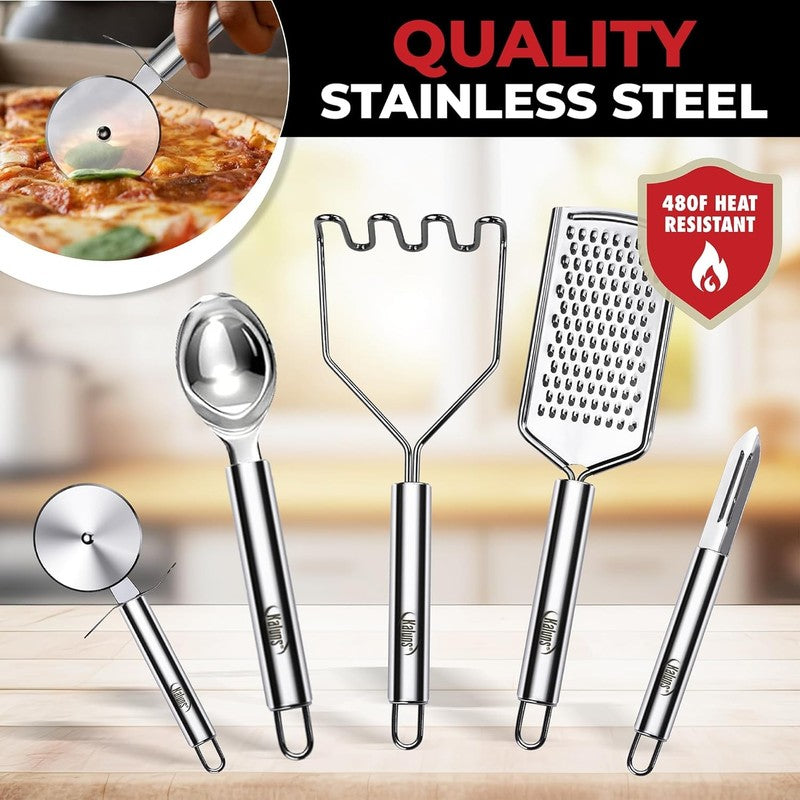 50 PCS Silicone Kitchen Utensils Set - Heat Resistant Non-Stick Cooking Tools6