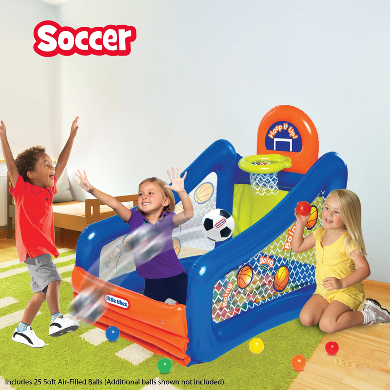 Hoop It Up! 3 in 1 Play Center Sports 25 Ball Pack Indoor Outdoor 3 6 Years4