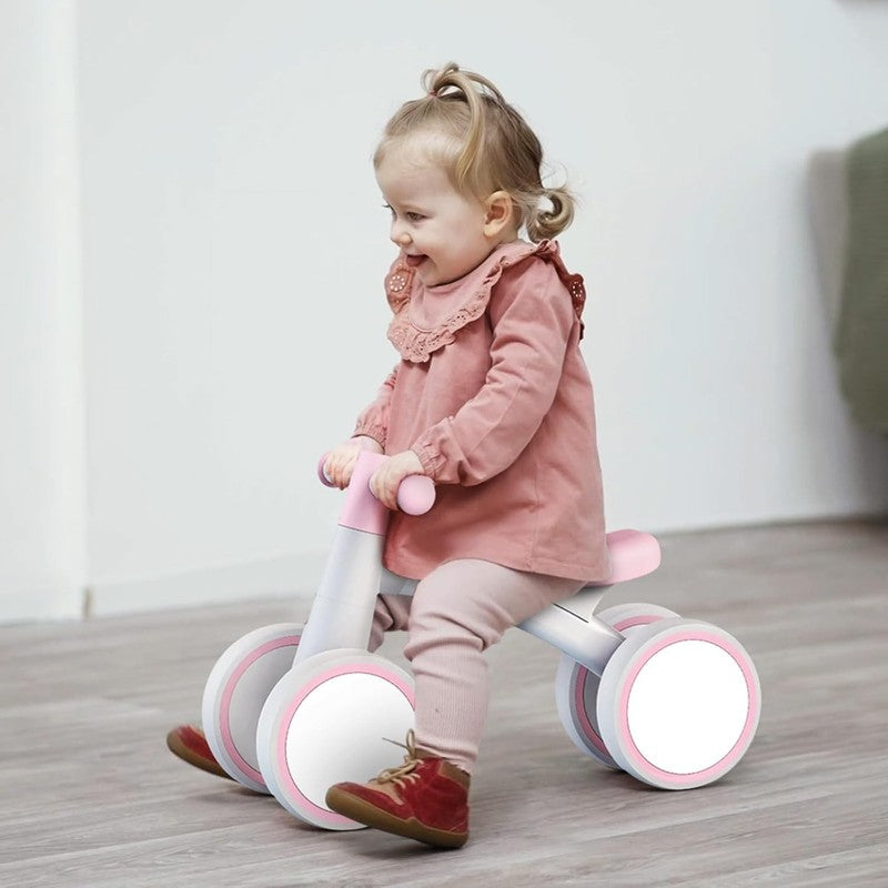 Baby Balance Bike for 1 Year Old, 4 Wheel First Bike 12 24M Birthday Gift6