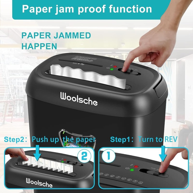 14 Sheet Cross Cut Paper Shredder P 4 Home Office 6.6Gal Card/CD/Paper6