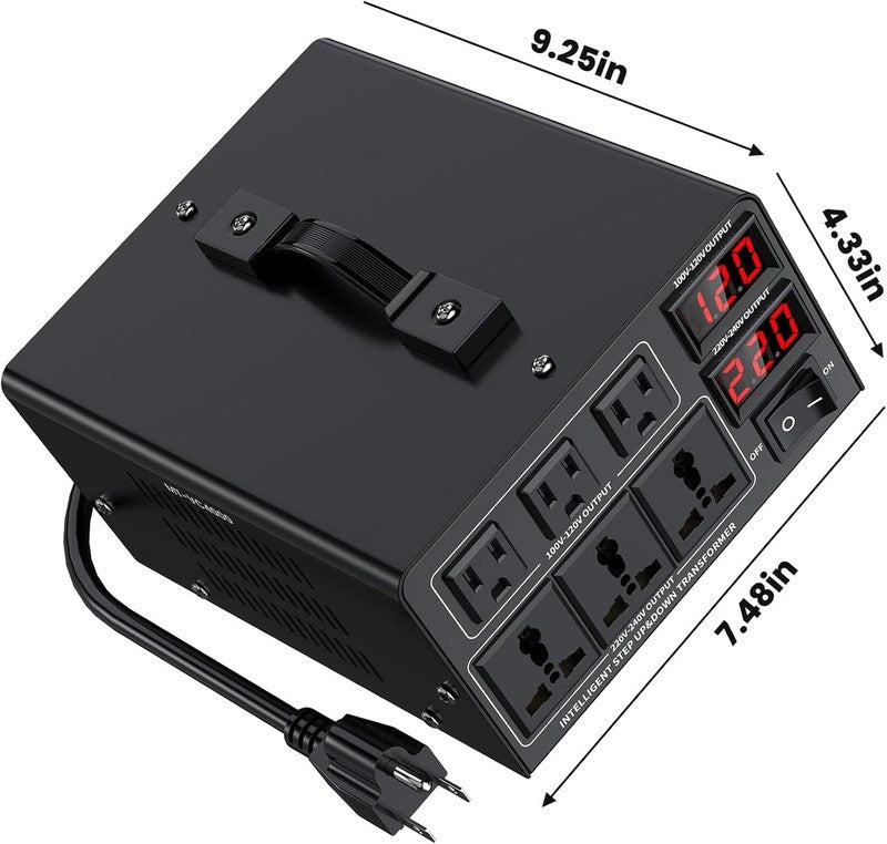 4000W Voltage Converter Transformer(110V to 220V or 220V to 110V) Step Up/Down C7