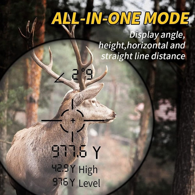 Hunting Laser Rangefinder 1000 Yds Rechargeable Clear Accurate Target Finder3