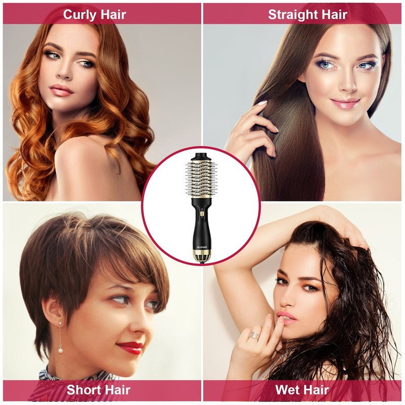 4 in 1 Hair Dryer Brush Negative Ion Anti-Frizz Ceramic Titanium Hot Air Brush5