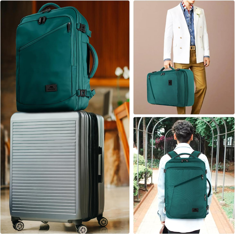 35L Carry On Travel Backpack Airplane Approved Daypack Blue6