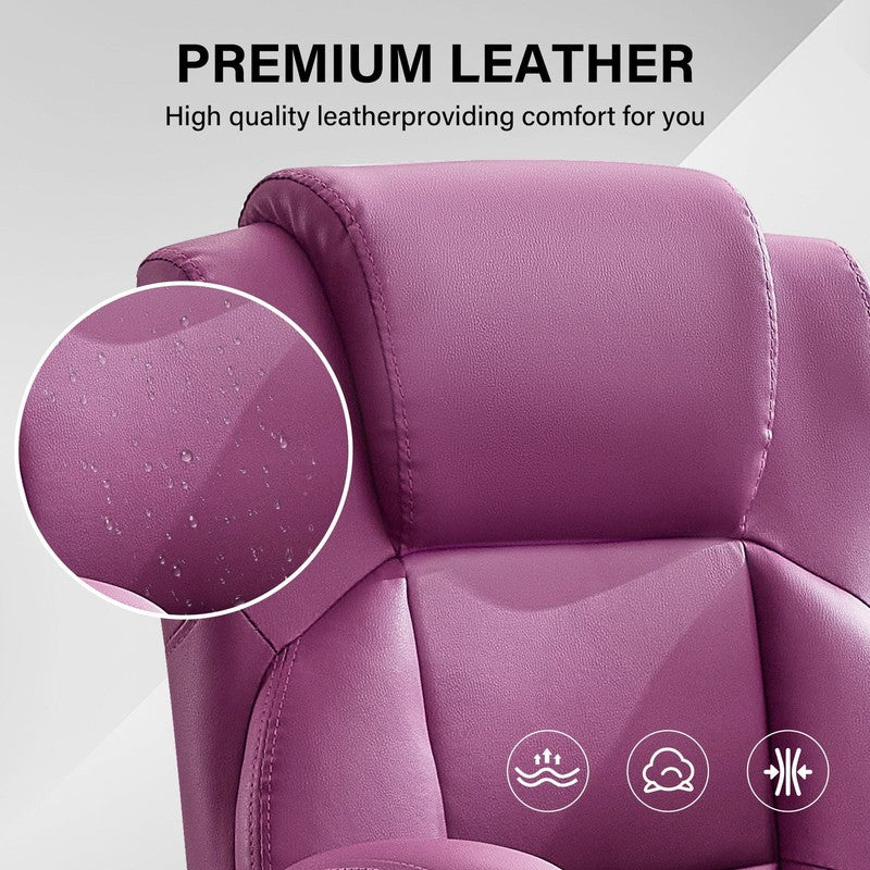 Leather Office Chair, Big and Tall Office Chair 400LBS Wide Seat Ergonomic Compu9