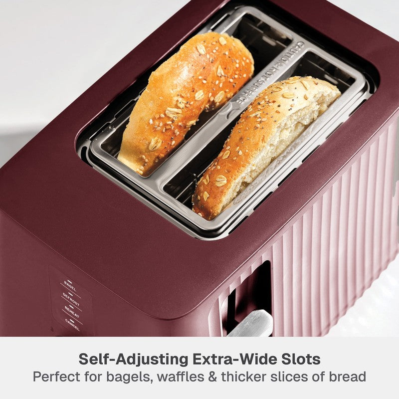 2-Slice Toaster, Extra-Wide Slots with Removable Crumb Tray, Cabernet Red5