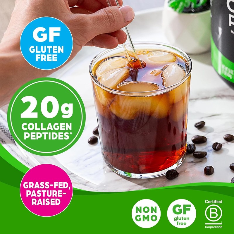 Grass Fed Hydrolyzed Collagen Peptides Powder   20G for Hair, Skin & Joints2