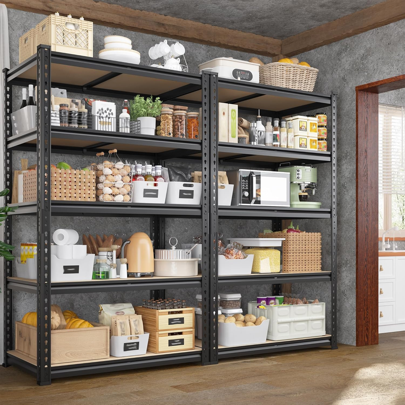 2010LBS Garage Shelving Unit, Heavy Duty Storage Shelves, Adjustable 5 Tier Util3