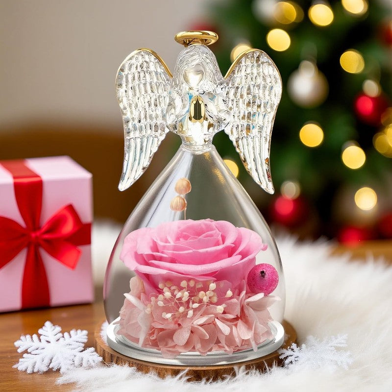 Mom Birthday Gifts for Mom, Angel Figurines with Real Rose Gifts for Her Mom Gra4