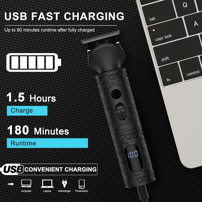 7-in-1 Professional Beard Trimmer Kit for Men - Cordless Grooming Set5