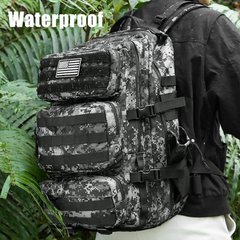 50L Tactical Military Backpack Army Assault Pack Bug Out Bag Water Resistant1