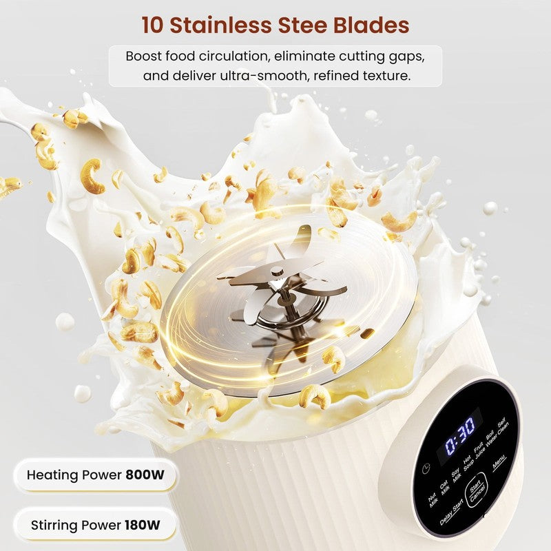 40Oz Nut Milk Maker Machine, Soy, Oat, Almond, Plant Based Milks and Hot Soup Ma4