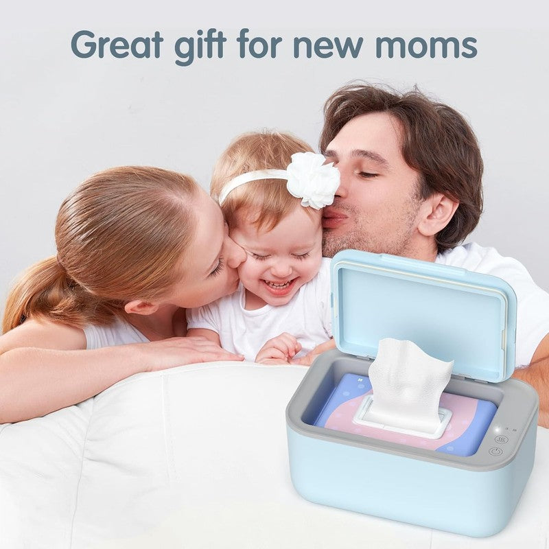 Baby Wipe Warmer Adjustable Temp Silent Heating Large Capacity Blue6