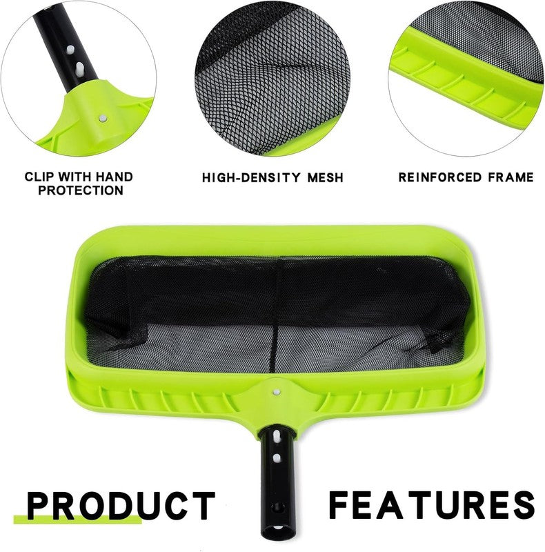 Swimming Pool Leaf Skimmer Net,Reinforced Frame Deep Rake Net3