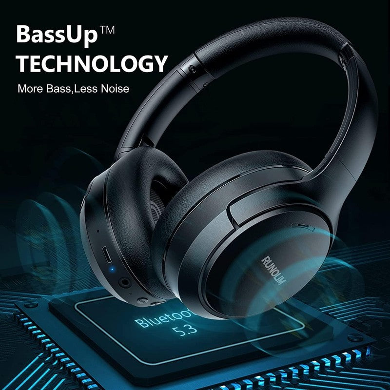 Wireless Hybrid Active Noise Cancelling Headphones with 70H Playtime5