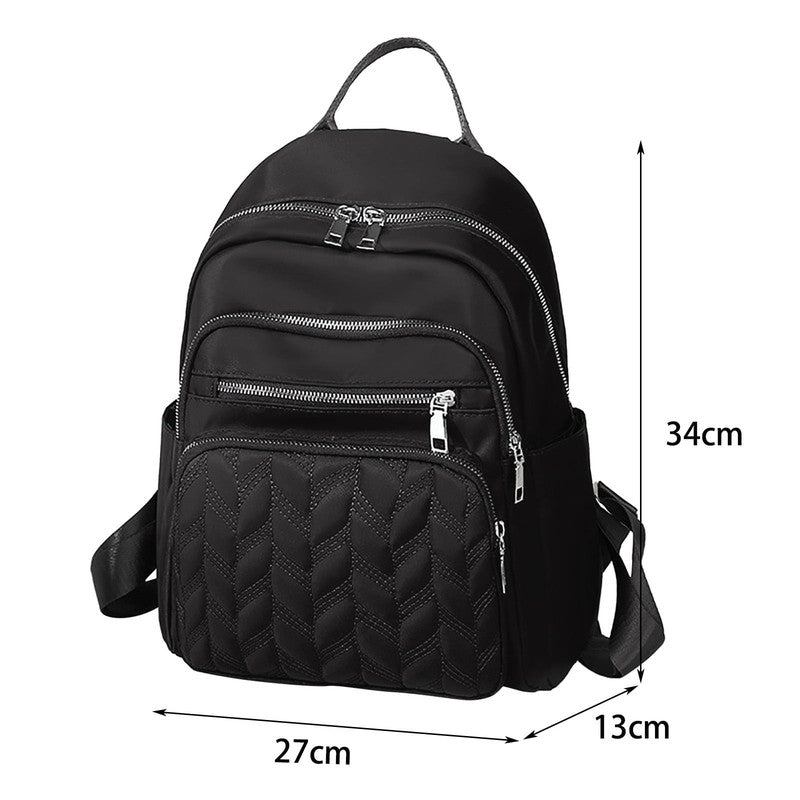 Backpack Adult Women'S Fashion Waterproof Cloth Outdoor Travel Bag Leisure Backp2