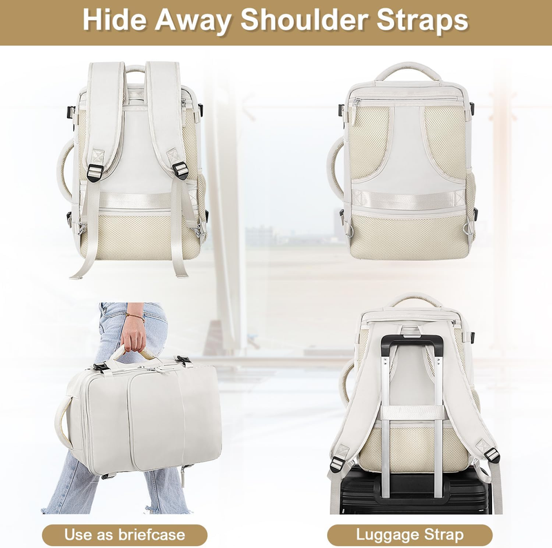 Travel Backpack Women Carry On Personal Item USB 16in Laptop Flight Bag7
