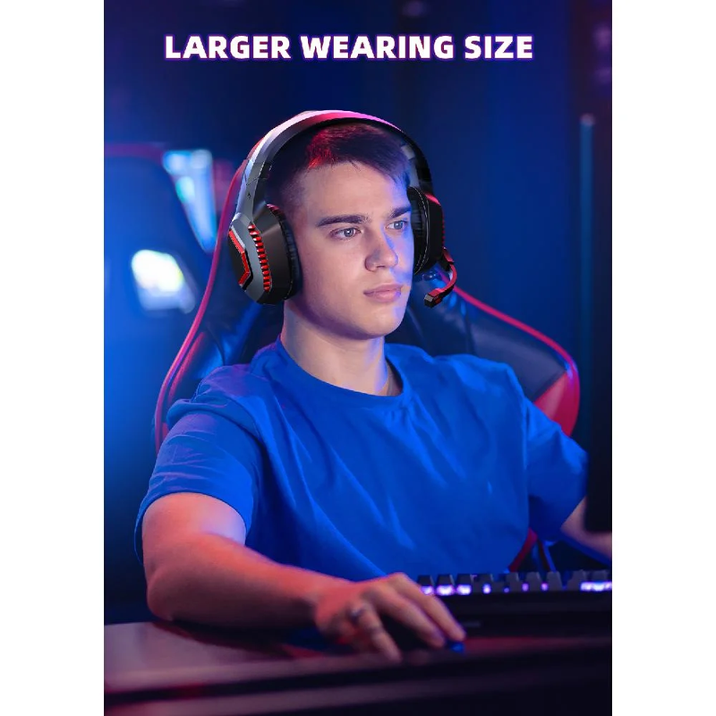 Wireless Gaming Headset 2.4G USB PS5 Switch PC Mac Bluetooth Mic Black3