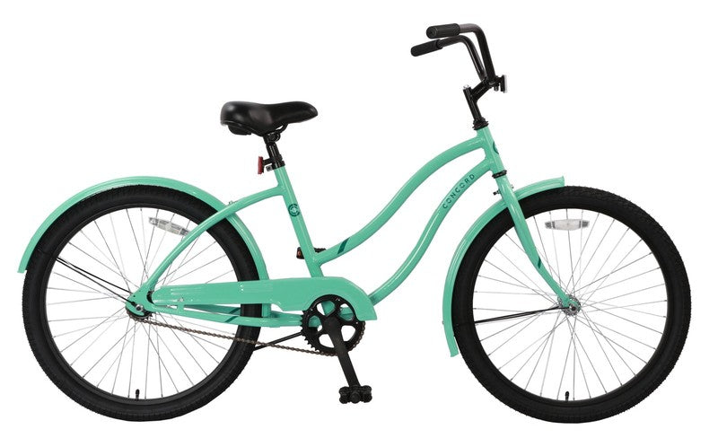 24" Pacifica Cruiser Bicycle, Fits Riders 4'6"   5'6", Teen, Unisex, Sea Green11