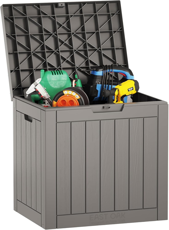 Outdoor Storage Box, 31 Gallon Deck Box Indoor and Outdoor Use, Waterproof Resin9