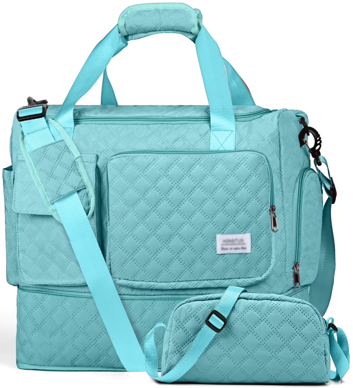Travel Duffle Bag Weekender Bags for Women with Shoe Compartment Carry on Overni8