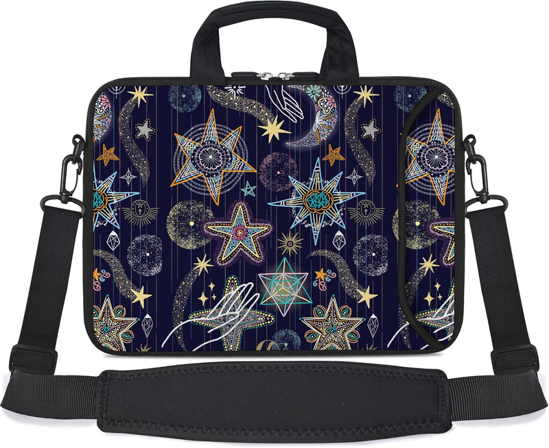 14 15.6 Laptop Sleeve Bag Stars Neoprene Carry Case w/ Handle Pocket9