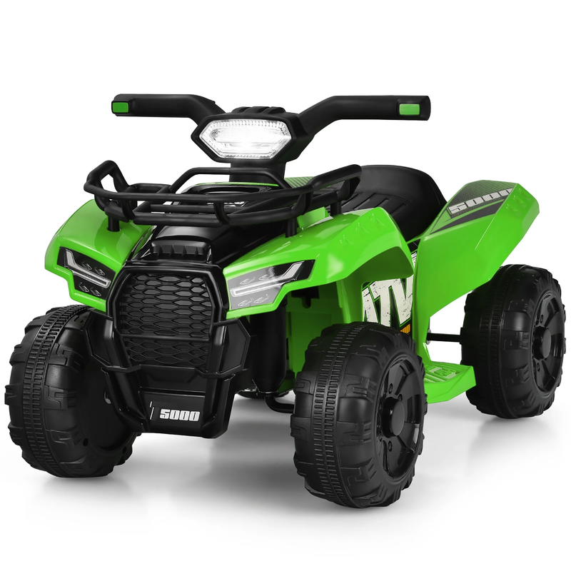 6V Kids ATV Quad Electric Ride on Car Toy Toddler with LED Light MP3 Green0