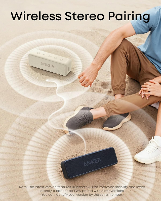 Soundcore Anker 2 Portable Bluetooth Speaker Bluetooth 5 IPX7 Waterproof5