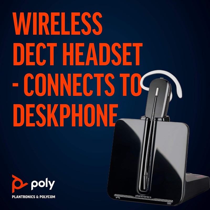 Wireless DECT Mono Headset Convertible 3 Way Desk Phone Noise Canceling1