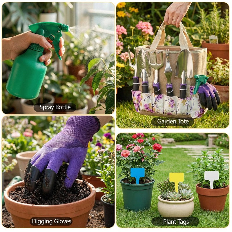 29-Piece Heavy Duty Garden Tool Set – Ergonomic Gardening Gifts for Men & Women4