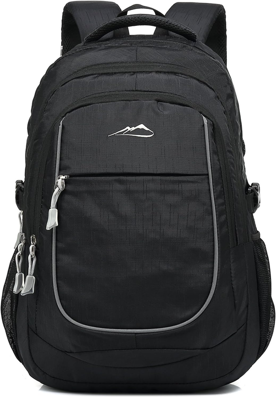 15.6" Laptop Backpack College Travel Business Hiking Multi-Compartment Black0