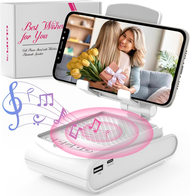 Bluetooth Speaker Cell Phone Stand, Christmas Gift, Stocking Stuffer0