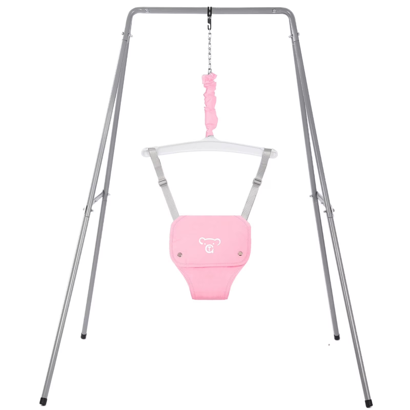 Baby Jumper with Stand, Bouncer & Exerciser, 6-24 Months, Pink0