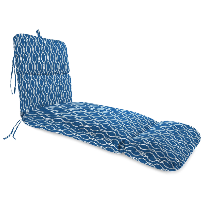 74" x 22" Holden Regatta Navy Outdoor Chaise Lounge Cushion – Rectangular 10