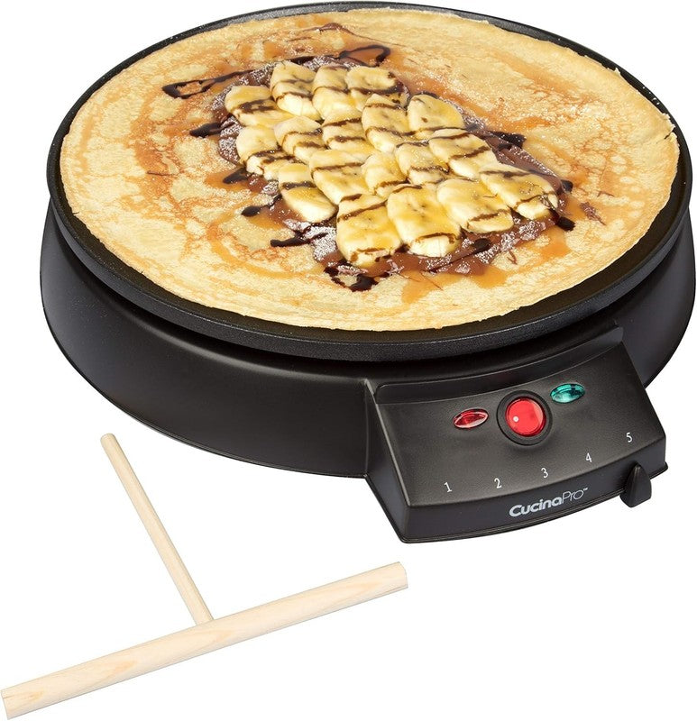 12" Electric Griddle & Crepe Maker Nonstick Pan Adjustable Temp Holiday Gift3