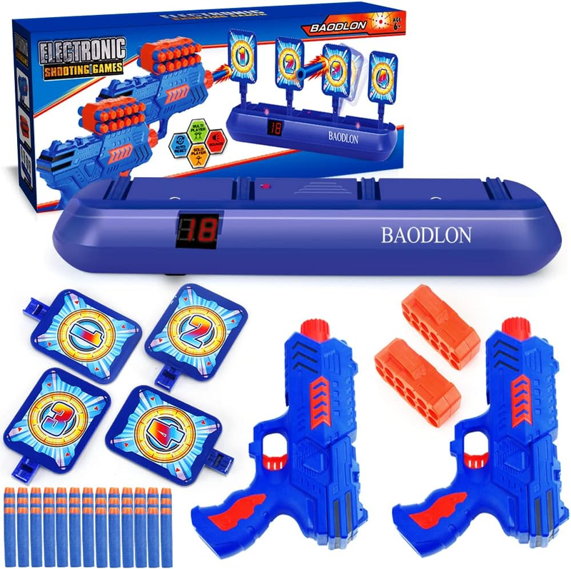 Digital Shooting Targets with Foam Dart Toy Gun, Electronic Scoring Auto Reset 45