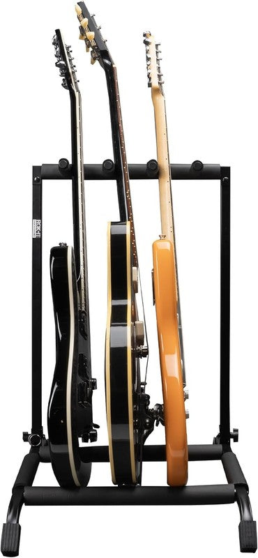 Rok It Collapsible Folding Guitar Rack Stand for 3 Guitars – Fits Acoustic, Elec7
