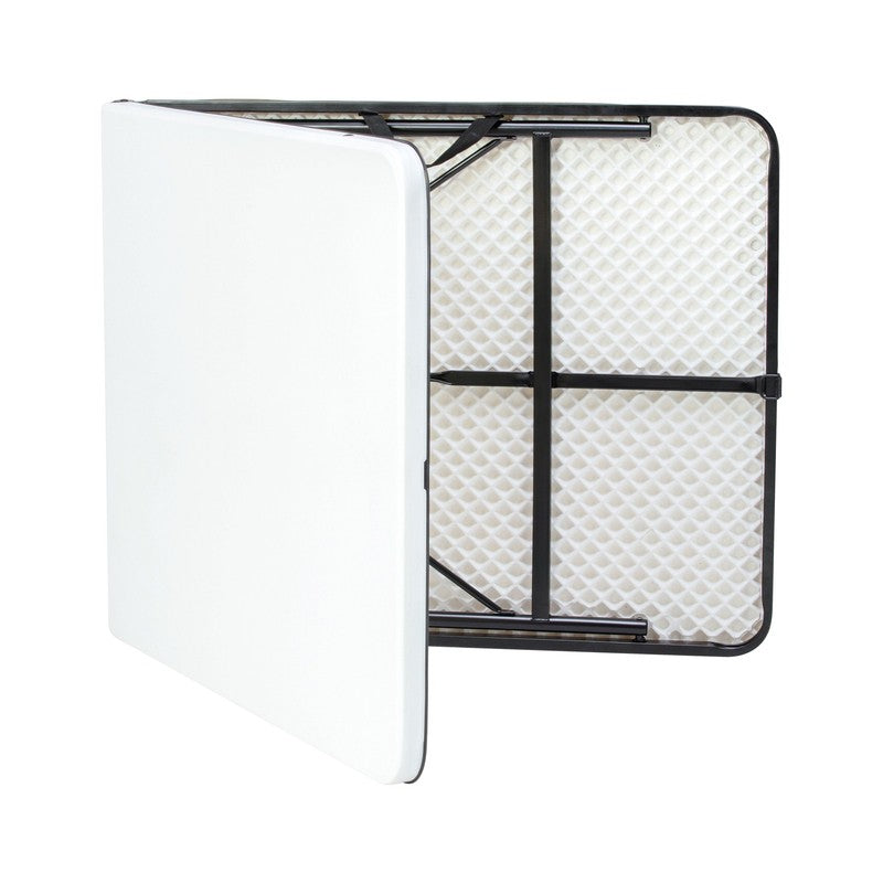6 Foot Bi Fold Plastic Folding Table White2