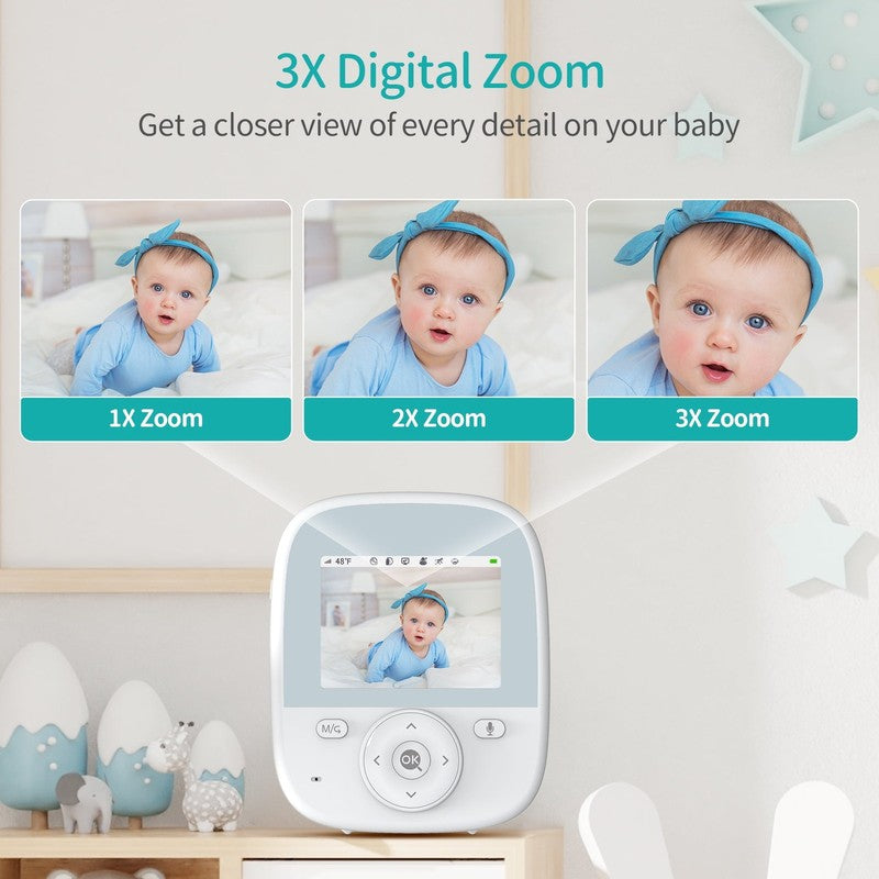 AI Smart 2.8 Video Baby Monitor  Camera & Audio with Cry Detection Night Vision11