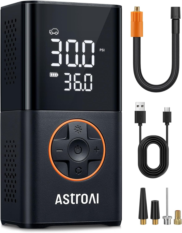 L7 Cordless Tire Inflator 150 PSI Digital Air Pump with LED & Pressure Gauge0