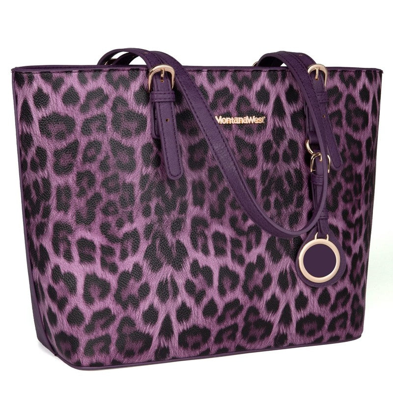 Purses for Women Tote Bag 3Pcs Set Leopard Print Satchel Handbags6