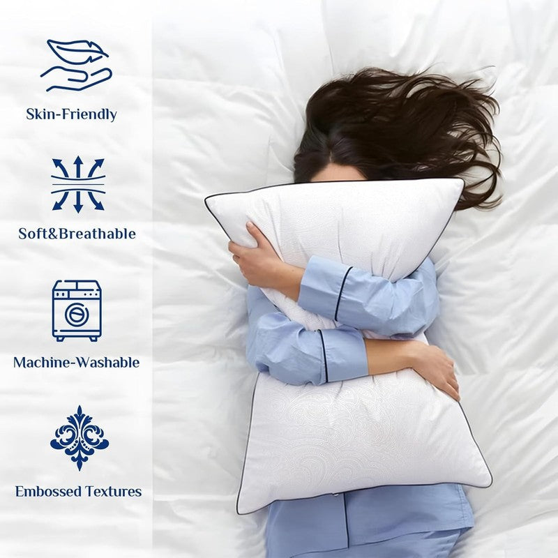 Bed Pillows Standard Size Set of 4, Cooling, Supportive, Down Alternative1