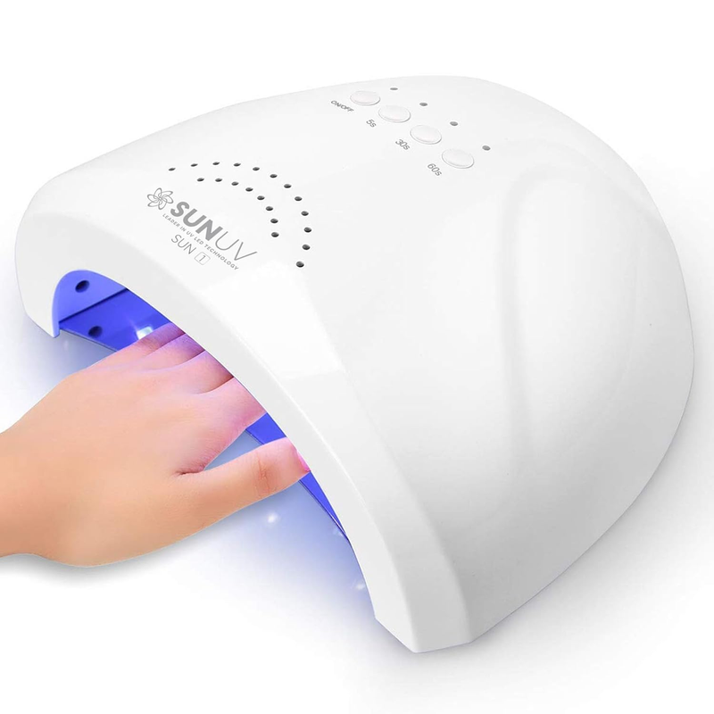 UV LED Nail Lamp, Gel Light for Nail Polish UV Dryer with 3 Timers Sunone White10