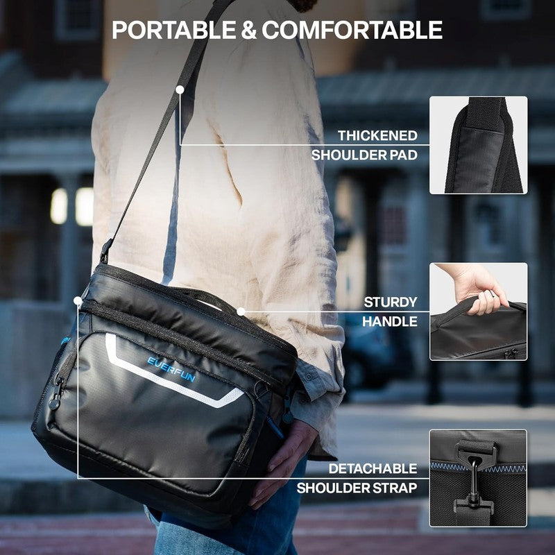 Small Cooler Lunch Box Mini Leak-Proof Soft Double Deck 24 Can Personal Insulate5