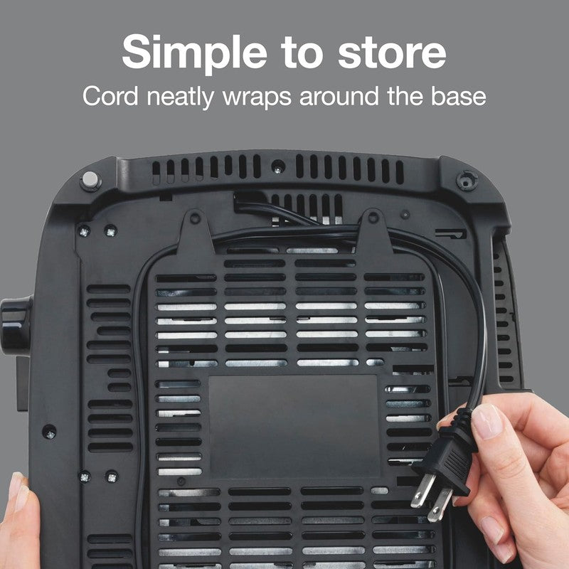 4 Slice Toaster Black - Extra Wide Slots, 7 Shades, Bagel, Auto Shut-Off7