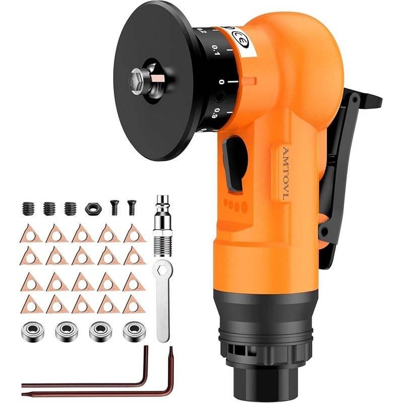 Pneumatic Chamfering Tool Mini Air Tool 30000 RPM W/ 20 Blades Adjustable Depth1