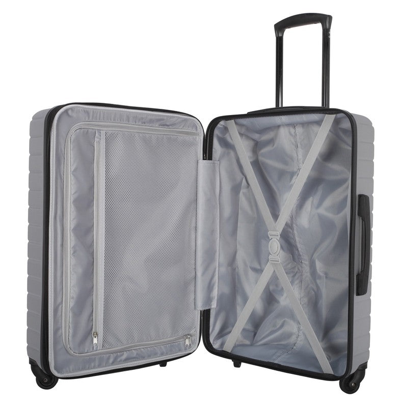 Protégé Vacationer 20" Carry On Expandable Hardside Luggage Silver Spinner6